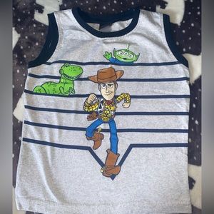 Woody from toy story striped tanktop